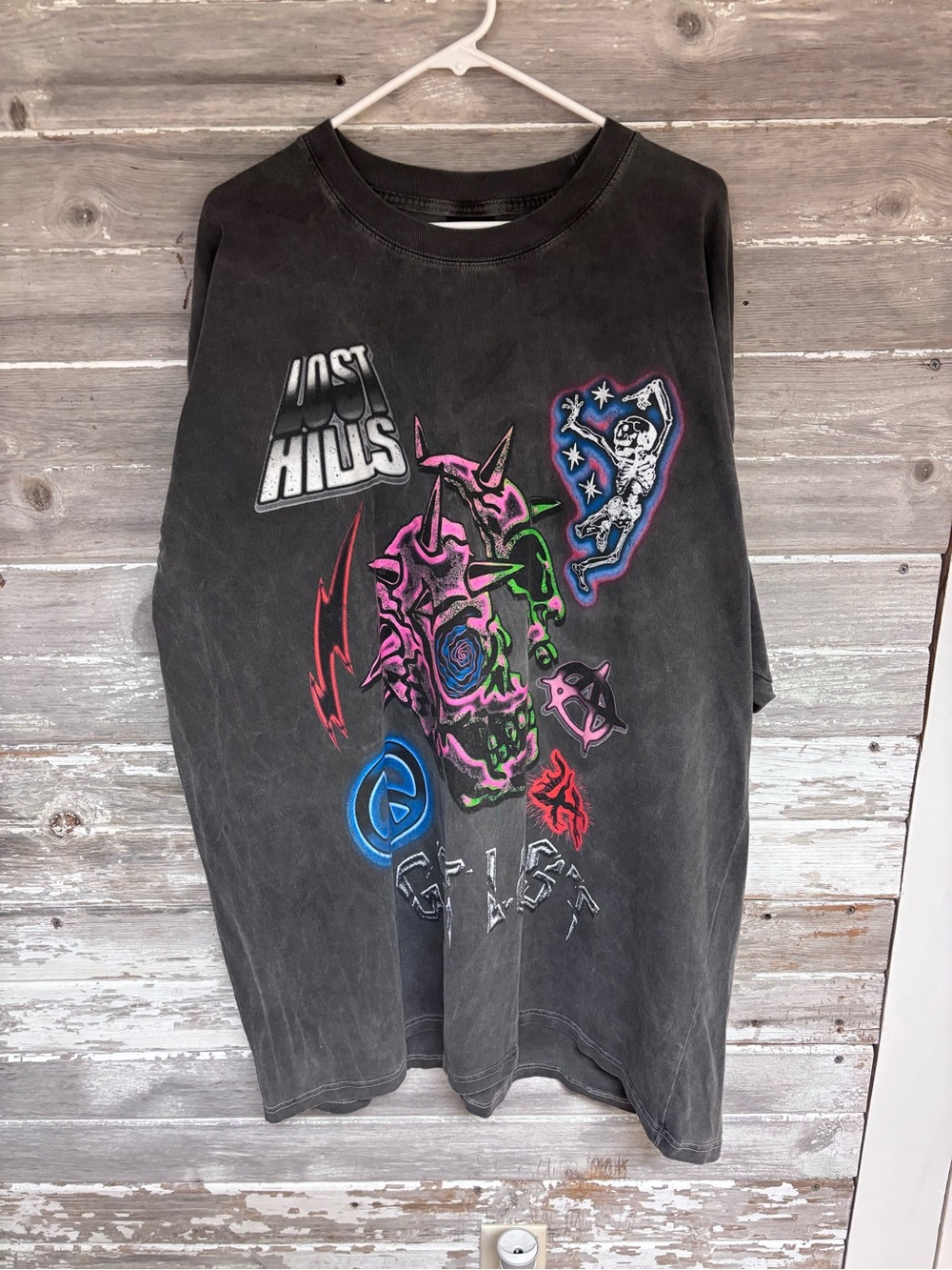 Lost Hlls Black Graphic Crewneck Tee